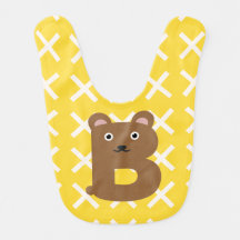 Joli et mignon ours motif jaune coloré