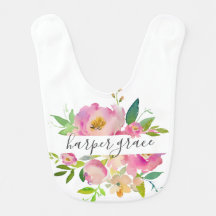 Monogramme floral du jardin de printemps