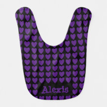 Noir avec coeur pourpre