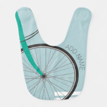 Roue de vélo Hipster avec nom personnalisé