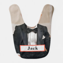 tuxedo Baby Bib bow cravate, modifier le nom bib