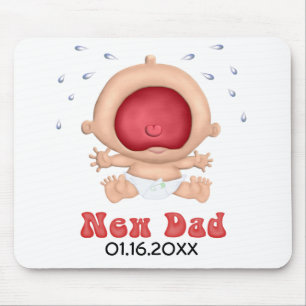 Bawling Baby - New Dad - Anpassen Mousepad