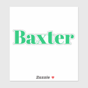 Baxter Aufkleber