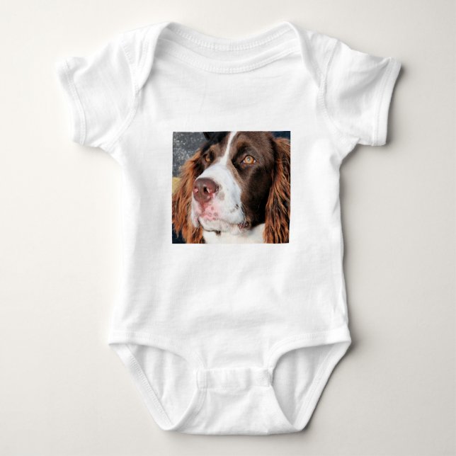 Baxter - englischer SpringerSpaniel Foto-06 Baby Strampler (Vorderseite)