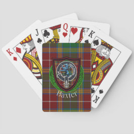 Baxter-Schottischer-Clan-Tartan & -Wappen Spielkarten