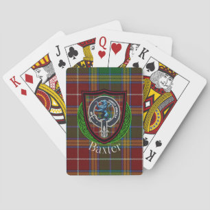 Baxter-Schottischer-Clan-Tartan & -Wappen Spielkarten