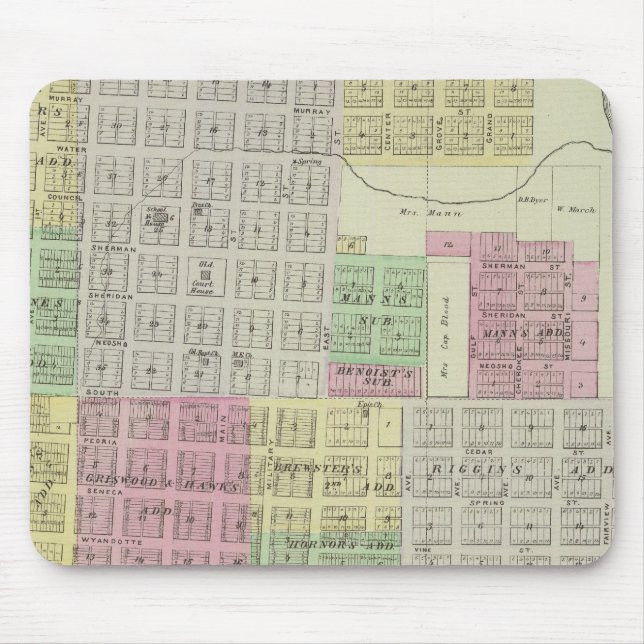 Baxter Springs, Cherokee Landkreis, Kansas Mousepad (Vorne)