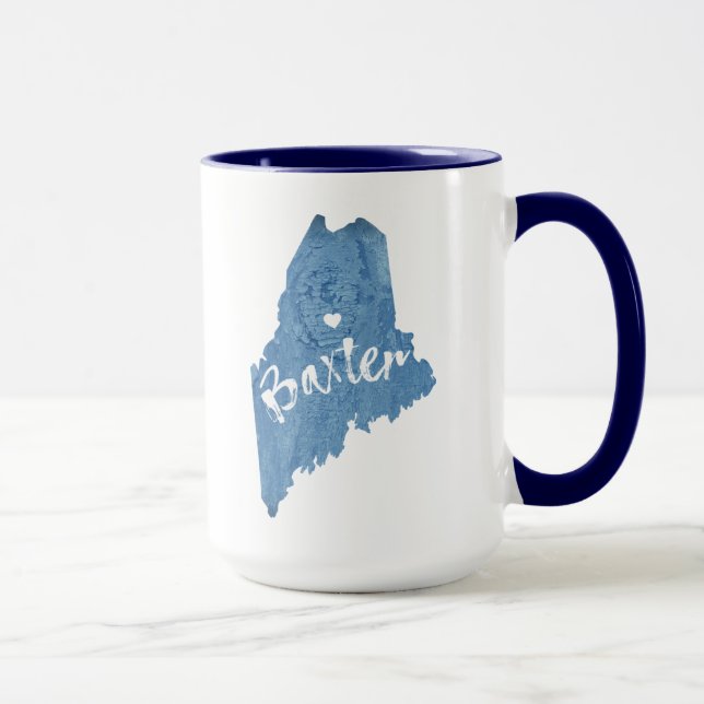 Baxter Staat Park Maine Holzkörner Tasse (Rechts)