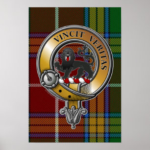 Baxter Tartan & Abzeichen Poster