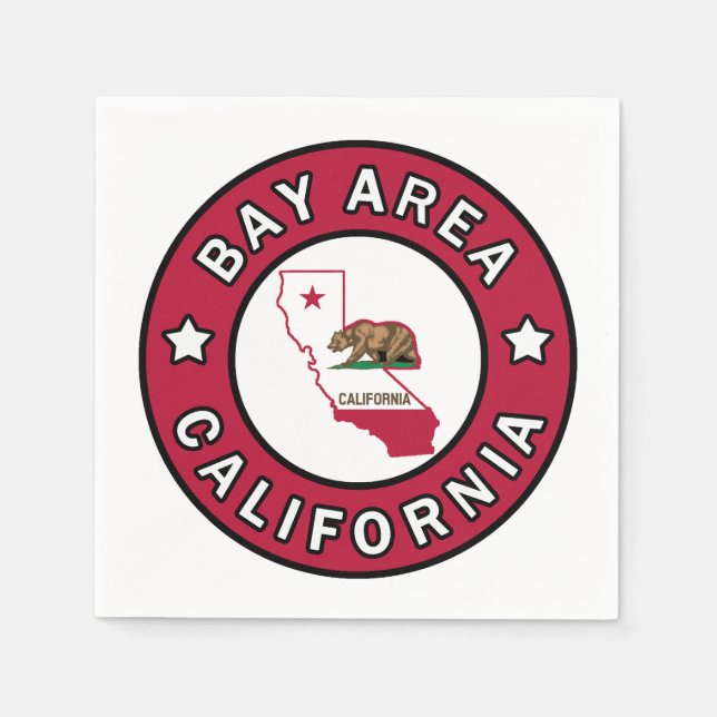 Bay Area California Serviette (Vorderseite)