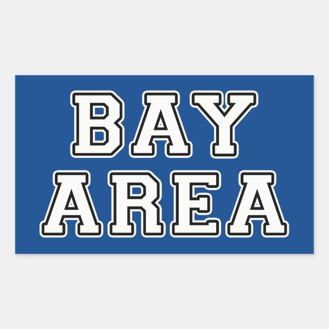 Bay Area Rechteckiger Aufkleber (Vorderseite)