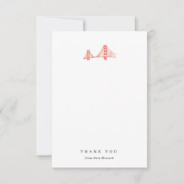 Bay Bridge Dankeschön Card Dankeskarte