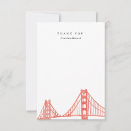 Bay Bridge Dankeschön Card Dankeskarte