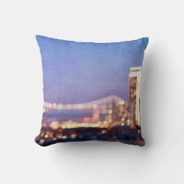 Bay Bridge Glow Fine Art Fotografy Throw Kissen