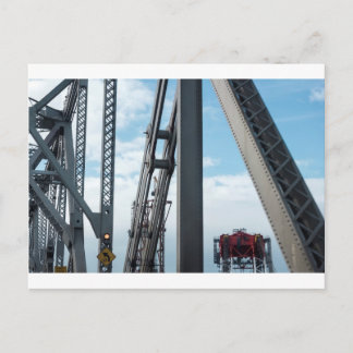 Bay Bridge und Bau Postkarte