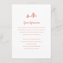 Bay Bridge Wedding Insert