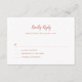Bay Bridge Wedding RSVP Karte