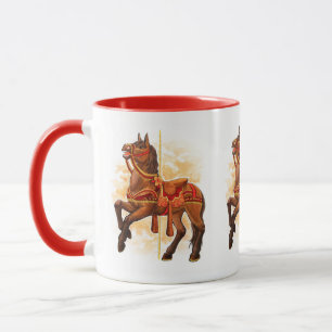 Bay Carousel Horse Tasse