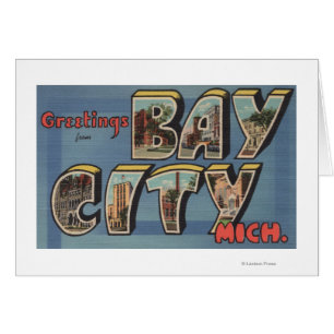 Bay-City, Michigan - große Buchstabe-Szenen