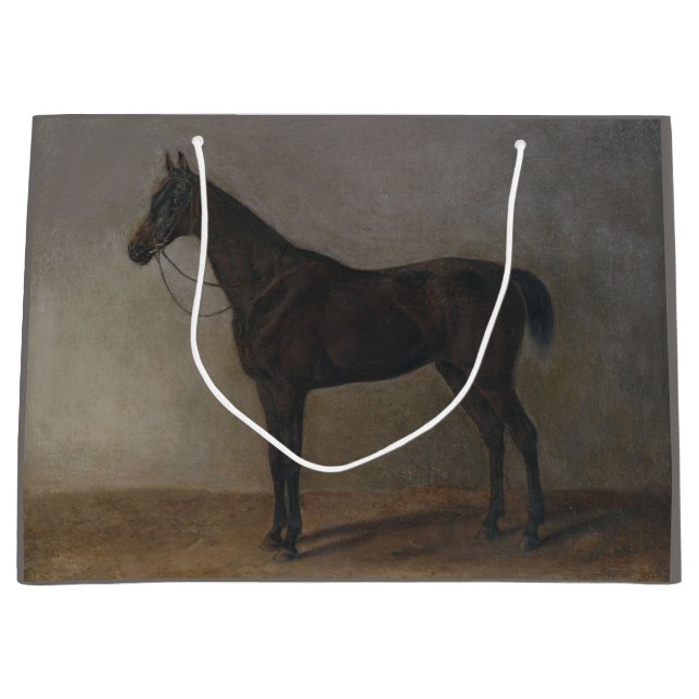 Bay Gelding Horse (von Albrecht Adam) Große Geschenktüte (Vorderseite)