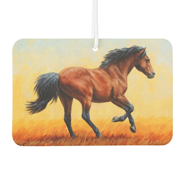 Bay Horse Galloping Autolufterfrischer (Vorderseite)