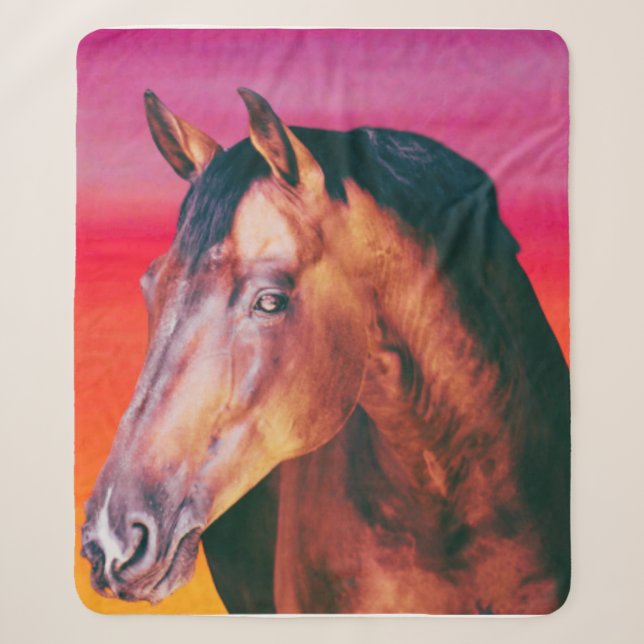 Bay Horse Gradient Sherpadecke (Vorderseite)