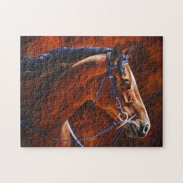Bay Horse Hanoverian Warmblut (Horizontal)