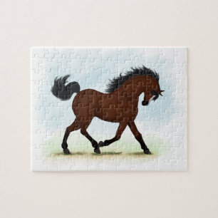 Bay Horse With Blaze Equestrian Horse Lover’s