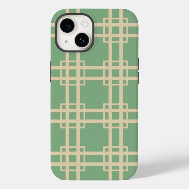 Bay Leaf Gewürzmoods Lattice Case-Mate iPhone 14 Hülle (Rückseite)