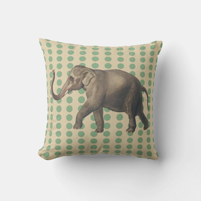 Bay Leaf Gewürzstimmungen Punkte mit Elefant Kissen (Vorderseite)