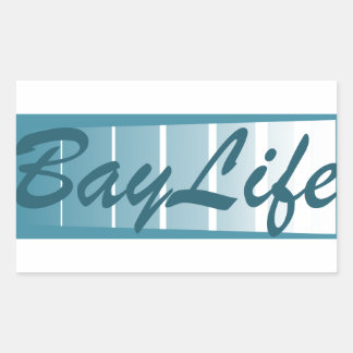 Bay Life Rechteckiger Aufkleber