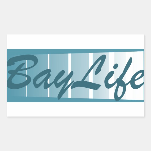 Bay Life Rechteckiger Aufkleber (Vorderseite)