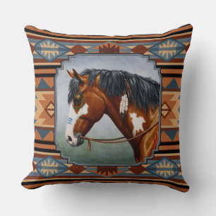 Bay Pinto War Horse Südwestdesign Kissen