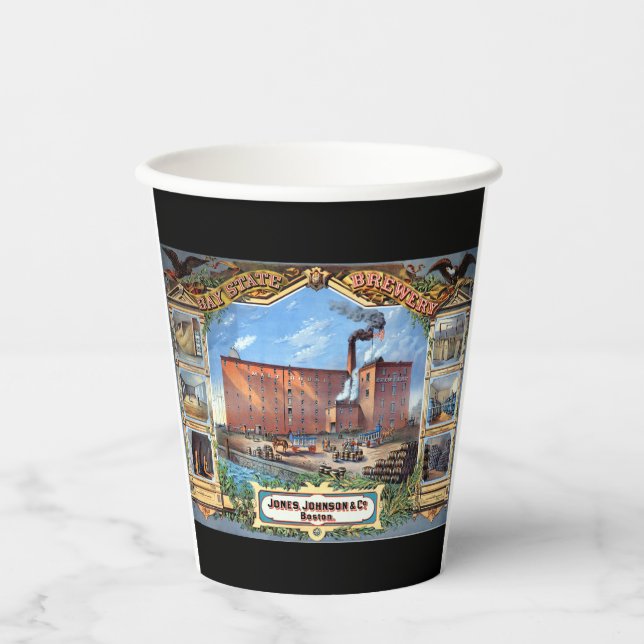 Bay State Brauerei Boston Pappbecher (Vorderseite)