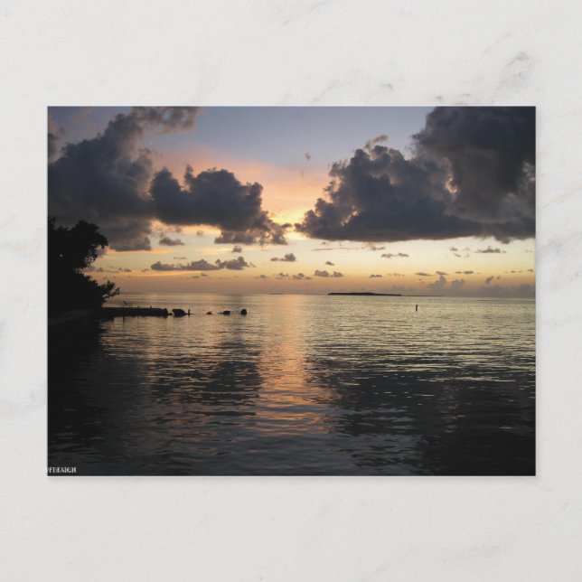 Bay Sunset Postkarte (Vorderseite)