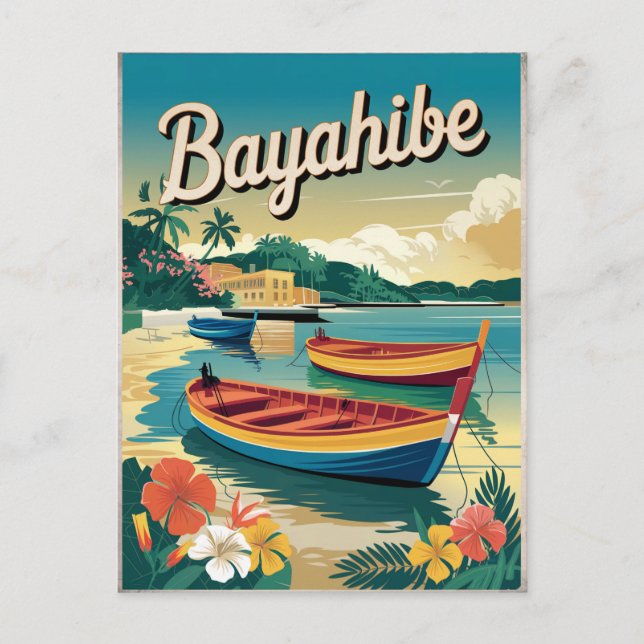 Bayahibe Dominikanische Republik Vintag Postkarte (Vorderseite)
