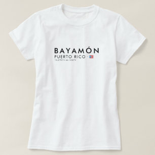 Bayamon Puerto Rico T-Shirt Koordinaten T-Shirt