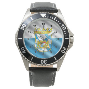 Bayerische Flagge Armbanduhr