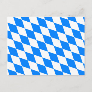 Bayerische Flagge - Bayerische Küche Postkarte
