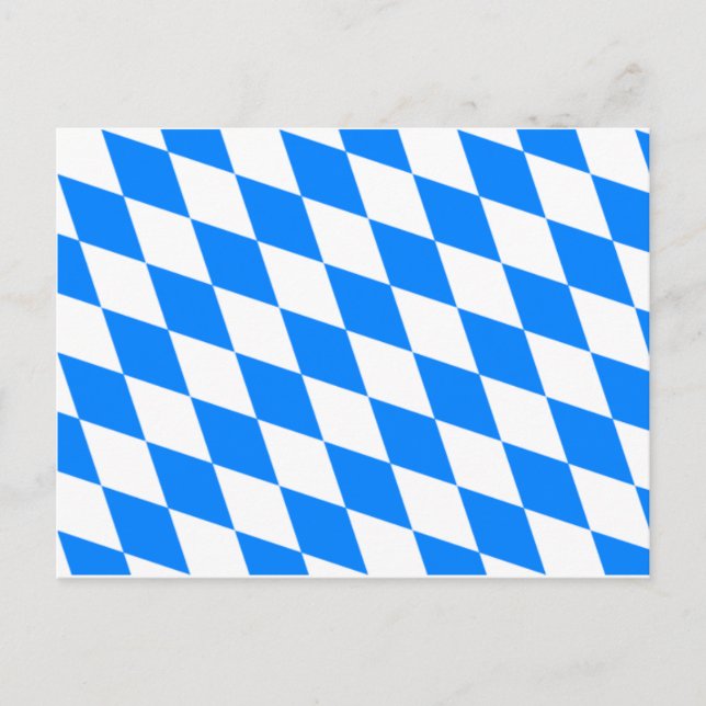 Bayerische Flagge - Bayerische Küche Postkarte (Vorderseite)