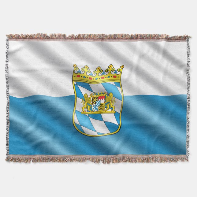 Bayerische Flagge Decke (Vorderseite)