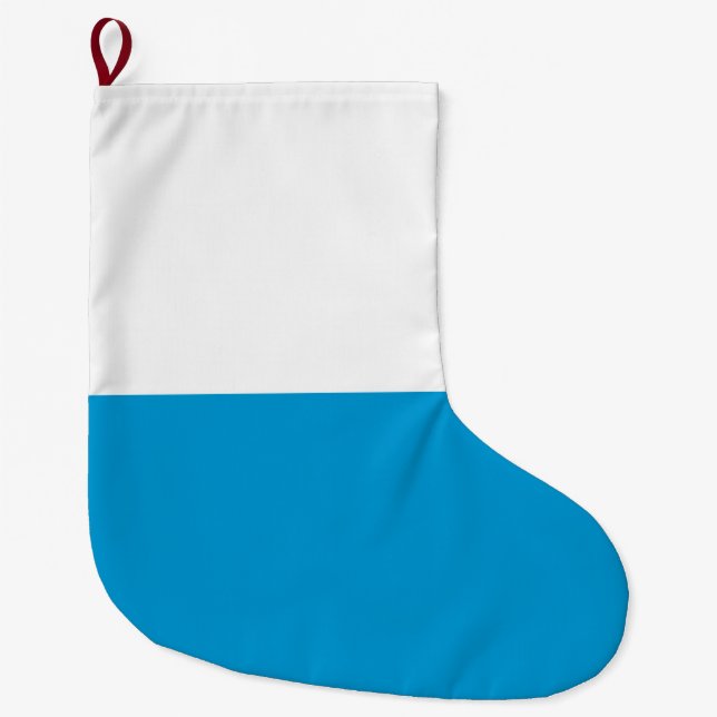 Bayerische Flagge Großer Weihnachtsstrumpf (Vorderseite)