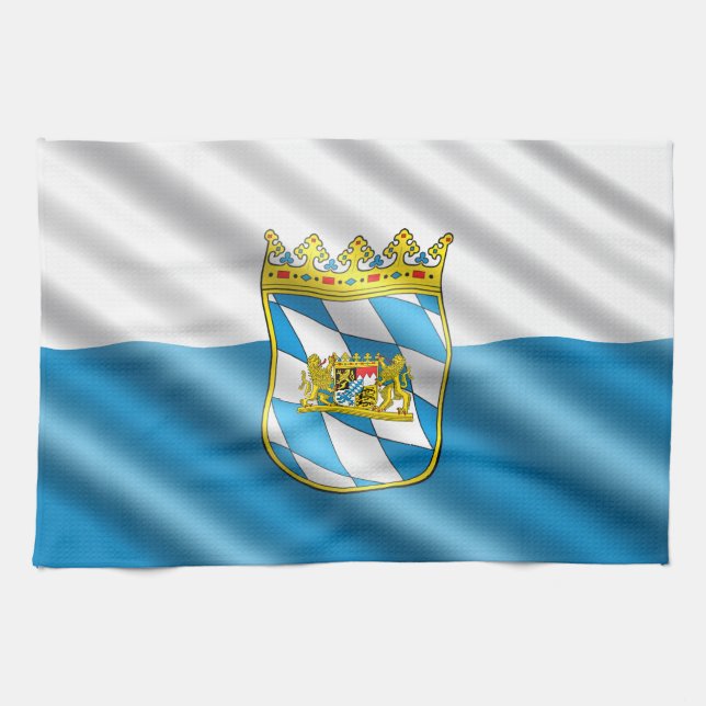 Bayerische Flagge Handtuch (Horizontal)
