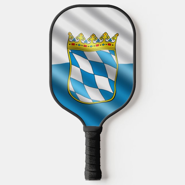 Bayerische Flagge Pickleball Schläger (Vorderseite)