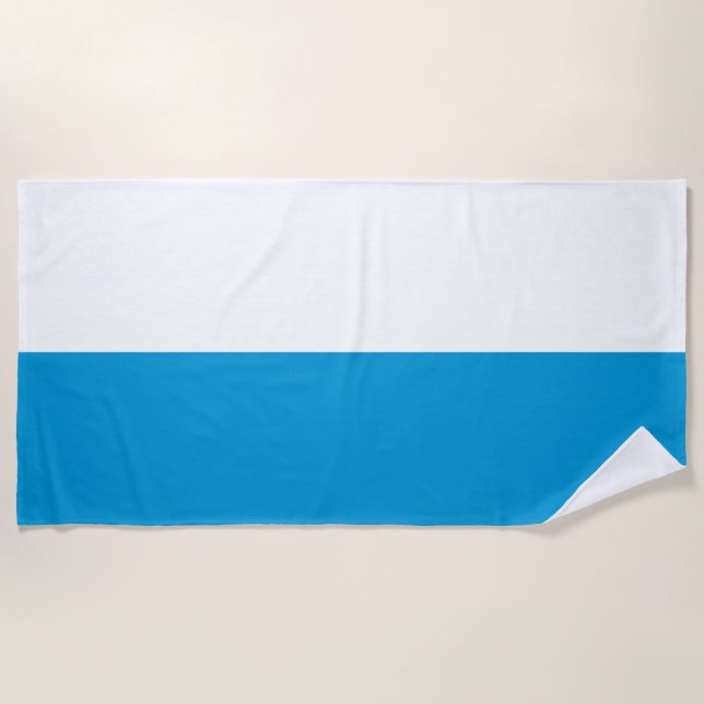 Bayerische Flagge Strandtuch (Vorderseite)