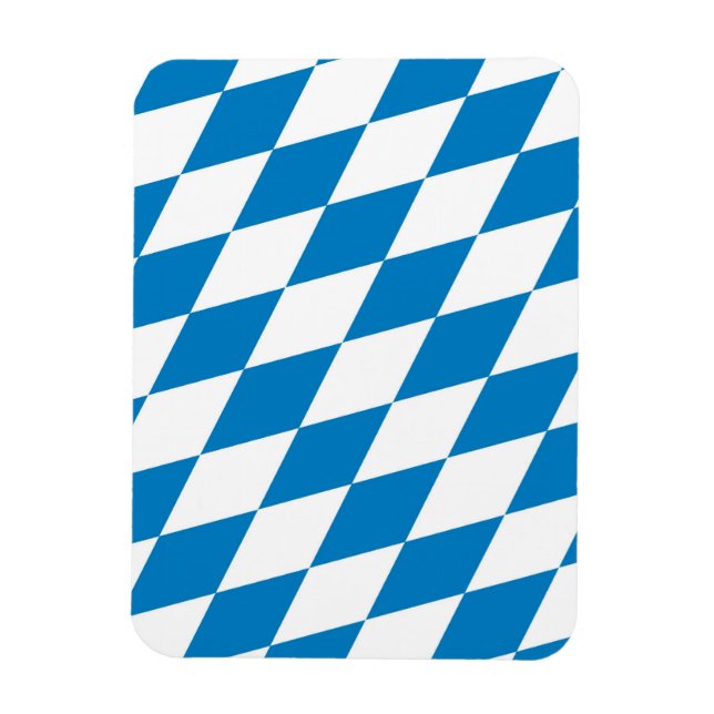 Bayerische Landflagge Magnet (Vertikal)