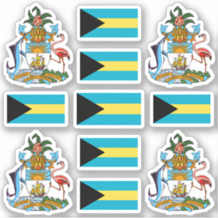 bayerische Staat-Symbole / Wappen und Fahne Aufkleber