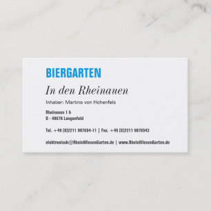 Bayerische Visitenkarte