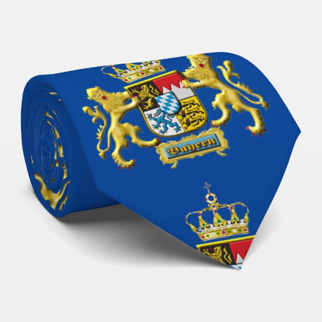 Bayerische Wappen-Krawatte Krawatte (Gerollt)