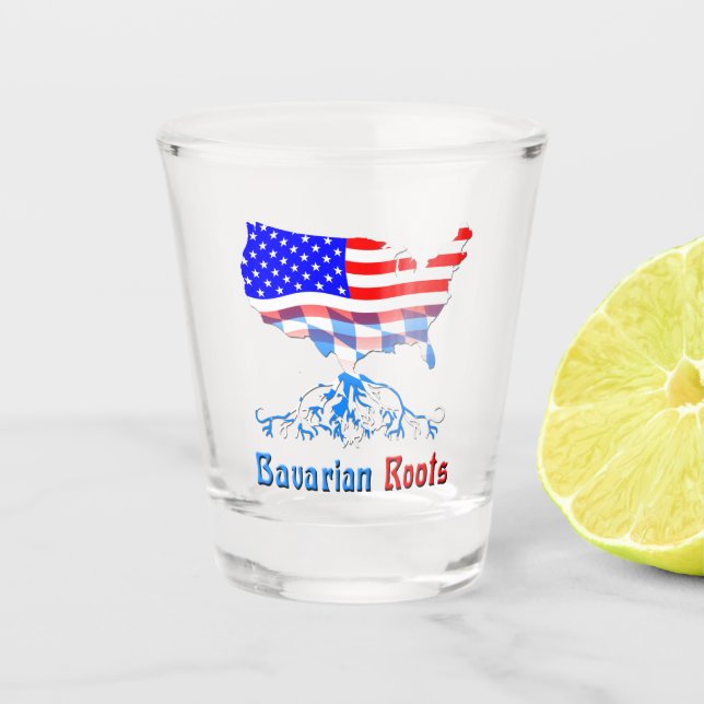 Bayerischer Amerikaner-Roots, Bayern Bayern Bayern Schnapsglas (Vorderseite)